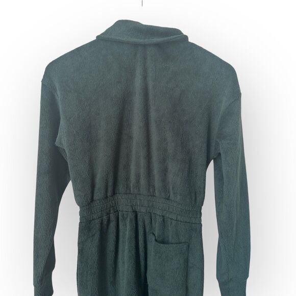 Fabletics Cozy Cord Super Soft Jumpsuit Everpine Size EXTRA SMALL One Piece - Picture 4 of 7